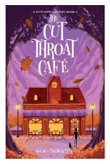 Omslagsbild på The cut throat cafe, bild från Book depositry