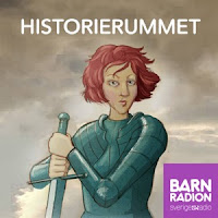 Historierummets logga med en kvinna som håller i ett svärd